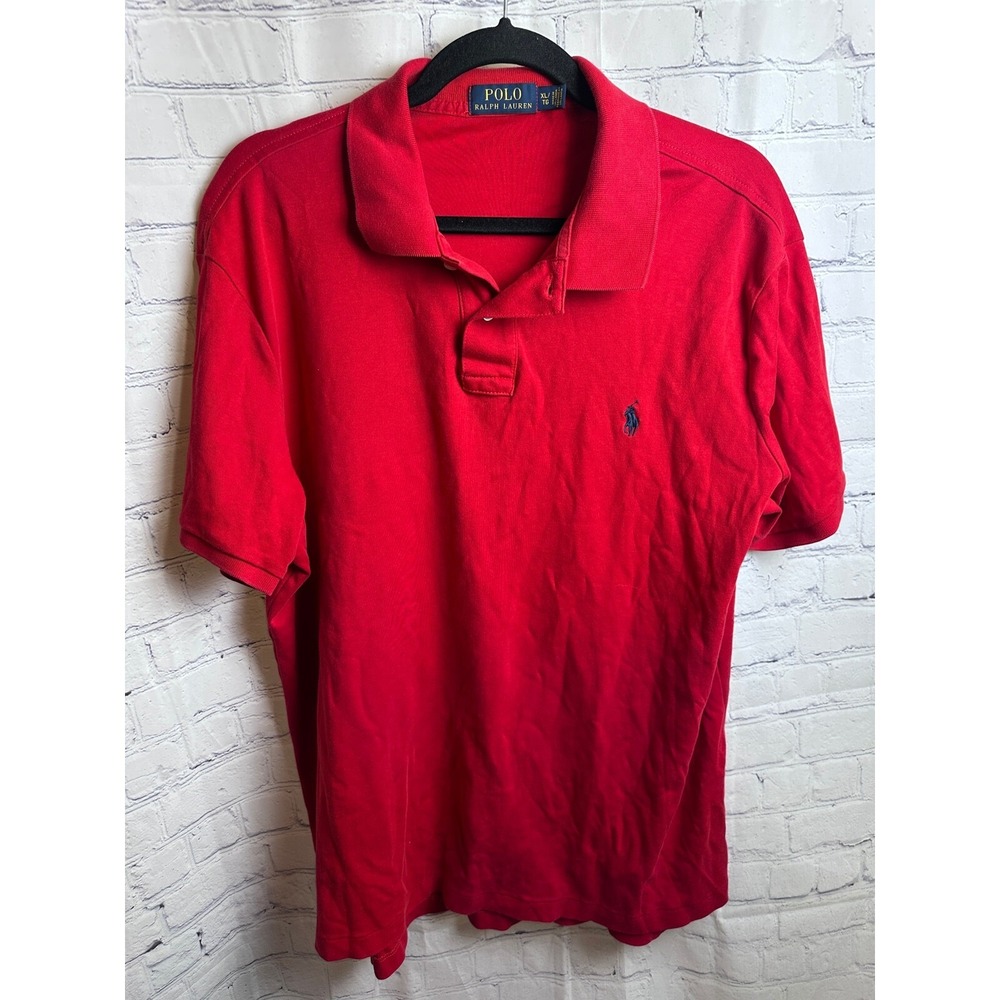 Polo Ralph Lauren Classic‎ Fit Polo Shirt Short Sleeve Red XL